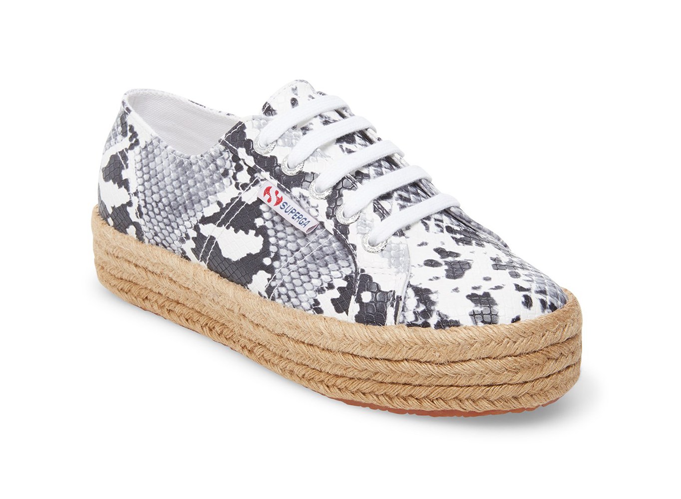 Superga Beige/Snake Platform Womens - 2730 Pufanropew - 601PWFCVR